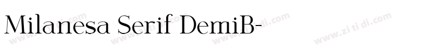 Milanesa Serif DemiB字体转换